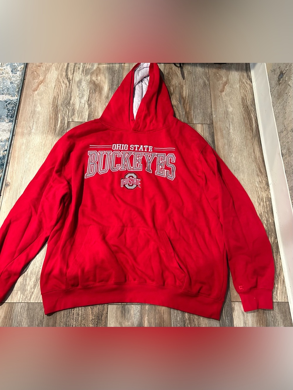 Colosseum Ohio State Buckeyes Arch Logo Pullover Hoodie Red XXL